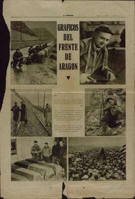 La Vanguardia. "Gráficos del Frente de Aragón". Jueves, 3 diciembre 1936