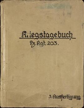 Carpeta Kriegstagebuch Pz. Rgt. 203. Recortes de prensa