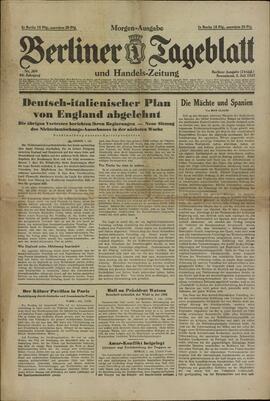Gaceta Diaria de Berlín, 3 julio 1937
