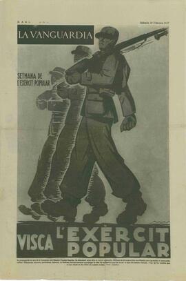 La Vanguardia. "Viva el Ejército Popular". Barcelona, 27 febrero 1937.