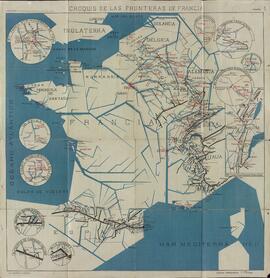 Croquis de las Fronteras de Francia, c. 1914