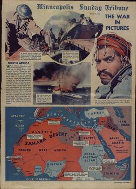 Minneapolis Sunday Tribune. 30 marzo 1941. "La guerra en imágenes"