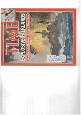 "Time", 17 de Mayo de 1982: "Las explosivas Falklands: La guerra naval en la era de los misiles - Tratando de dar forma a la tregua"