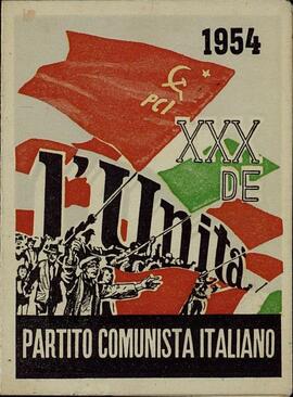 "Partido Comunista Italiano. Carné de Gennaro Annunziata Vincenzo. Nápoles, 1954"