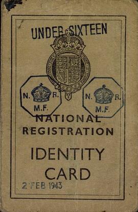 Mitchell, Peter. "Carné de registro de identificacion nacional". 2 febrero 1943