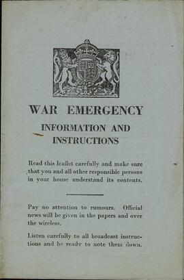 Emergencia de guerra. Información e instrucciones