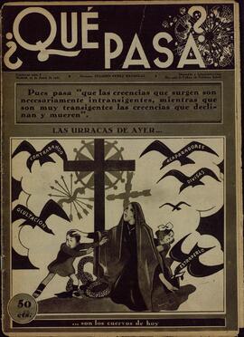 Revista ¿Qué pasa? "Las urracas de ayer son los cuervos de hoy", Madrid, 19 de junio de 1941.