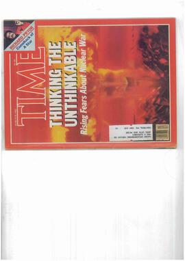 "Time", 29 de Marzo de 1982: "Pensando lo inconcebible: creciente temor sobre la guerra nuclear"