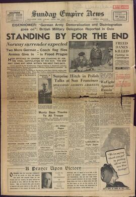 "Sunday Empire News", 6 de Mayo de 1945, "Esperando el Final".