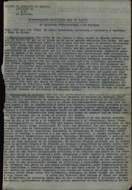 Instrucciones militares, 20 septiembre 1938 (Guerra Civil).
