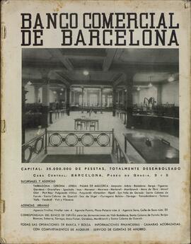 "Banco Comercial de Barcelona", Nº 21, Abril de 1939