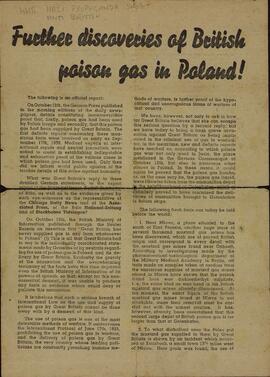 "¡Descubrimientos adicionales de los gases venenosos en Polonia!"