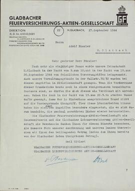 Acción de la Compañía de Seguros Gladbacher