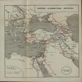 Mapa del Teatro de Operaciones Oriental, c. 1918