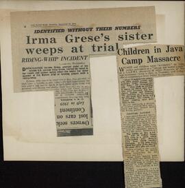Daily Mail, Sunday Express, etc.: Recortes de prensa británica relacionados con el proceso de Nuremberg. 1944-1957