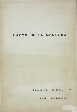 Facsímil del Documento Original de los Pactos de La Moncloa (incluye firmas autógrafas), c. 1977