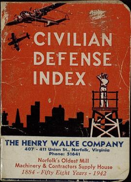 Índice de defensa civil Estados Unidos. 1942. En inglés
