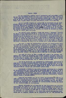 Vapor Uruguay. Sancho Contreras, Eduardo. Carta de Rafael Sancho (hermano) al Presidente de la Comisión de Hacienda de la Junta Técnica del Estado, en Burgos. San Sebastián, 13 agosto 1937