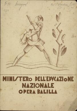 Ministerio Educazione Nazionale. Opera Nazionale "Balilla": Giulio Cesare Deveynes. 2 Junio 1933