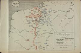 Plano de la Batalla de Flandes, Octubre y Noviembre de 1914