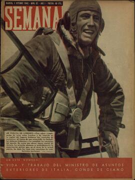 Revista Semana, Núm. 32. "De Vuelta en Londres". Madrid, 1 de Octubre de 1940, Año I.