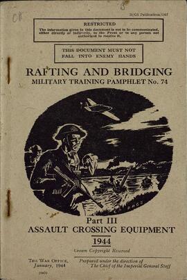 Panfleto militar de entrenamiento No. 74. Equipo de cruce de asalto. Enero 1944. En inglés