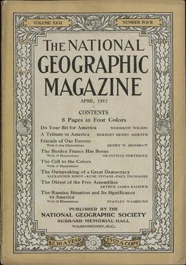 The National Geographic Magazine. "Rusia, 1917", Volumen 31. Abril, 1917