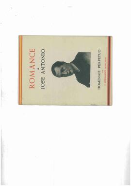 Hernández Manchón, J. Romance a José Antonio, homenaje perpetuo. Valencia, 1951.