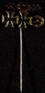 Broche con doble Cruz de Hierro de la Kriegsmarine, c. 1940